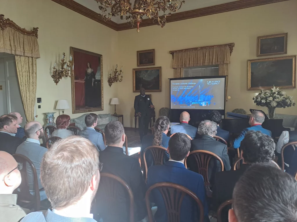 Zástupce UK Space Agency na ELC Supplier Information Day