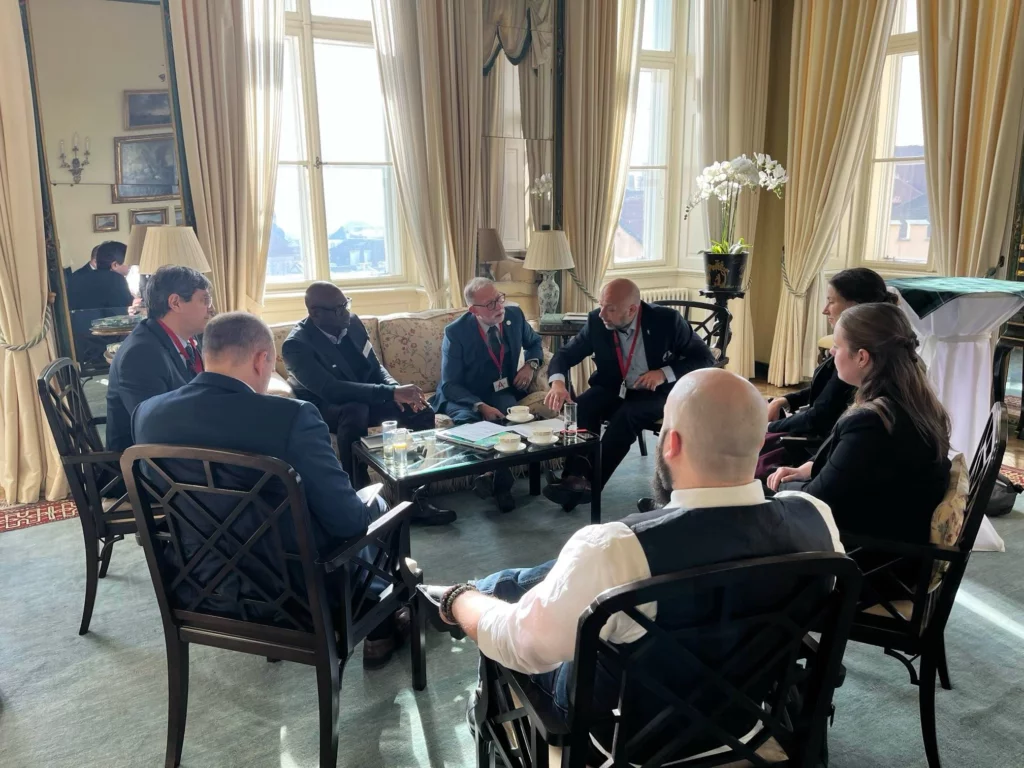 Setkání mezi zástupci Orbexu, UK Space Agency a českými partnery