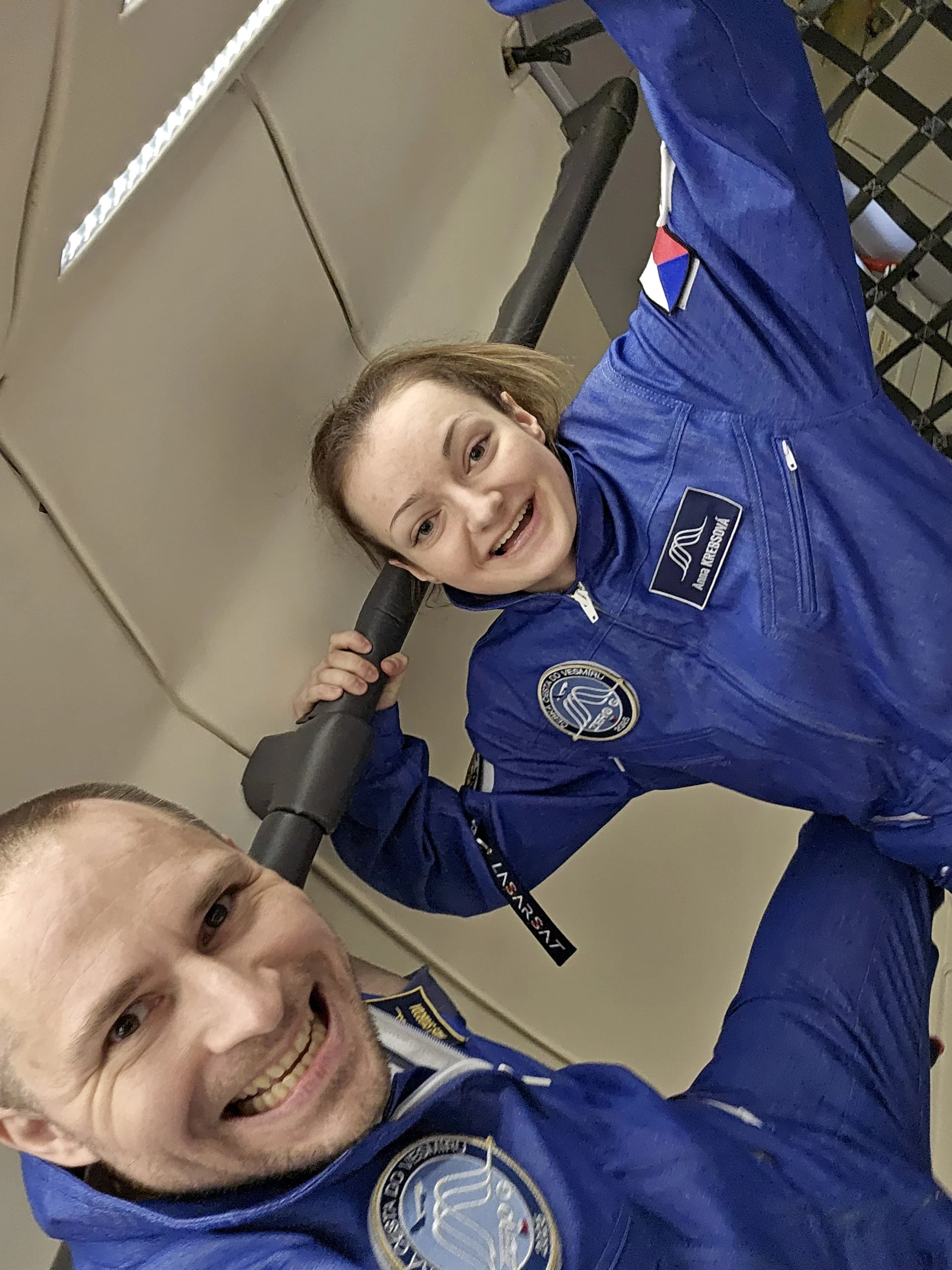 Anna Krebsová ve stavu beztíže