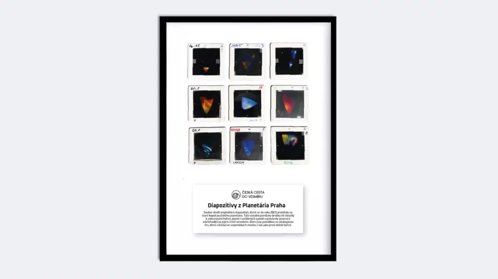 Původní diapozitivy z planetária