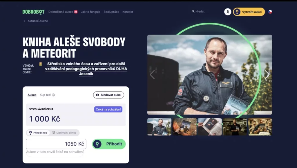 Velká planetária pomáhají těm nejmenším: Aukce s hvězdným přesahem
