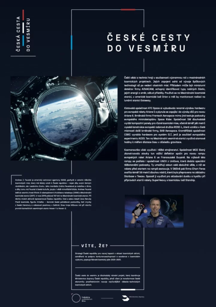 Výstava „Česká cesta do vesmíru“