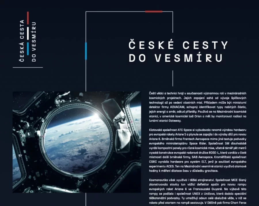 Příběhy českých úspěchů ve vesmíru: stáhněte si výstavu zdarma